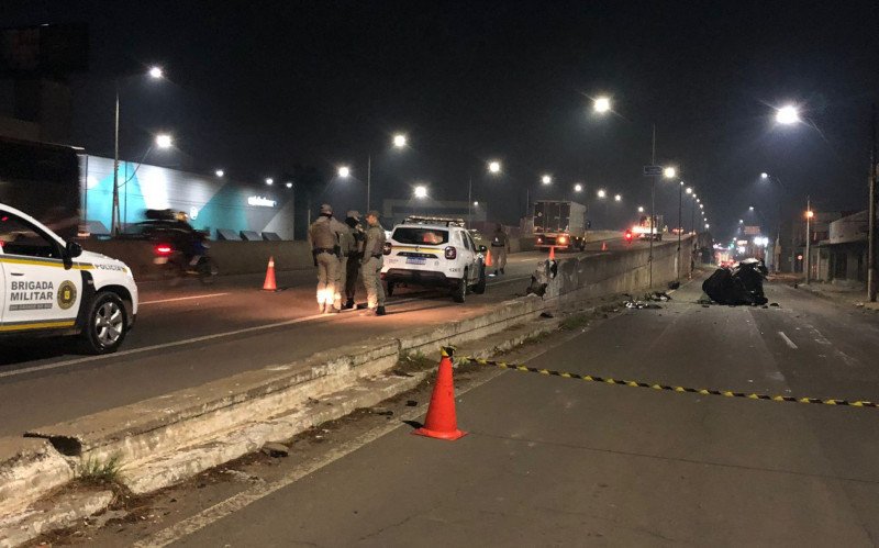 Acidente na BR-116, em São Leopoldo