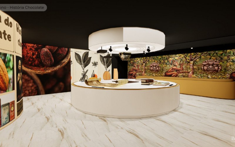 Imagens do projeto do novo museu do chocolate de Gramado