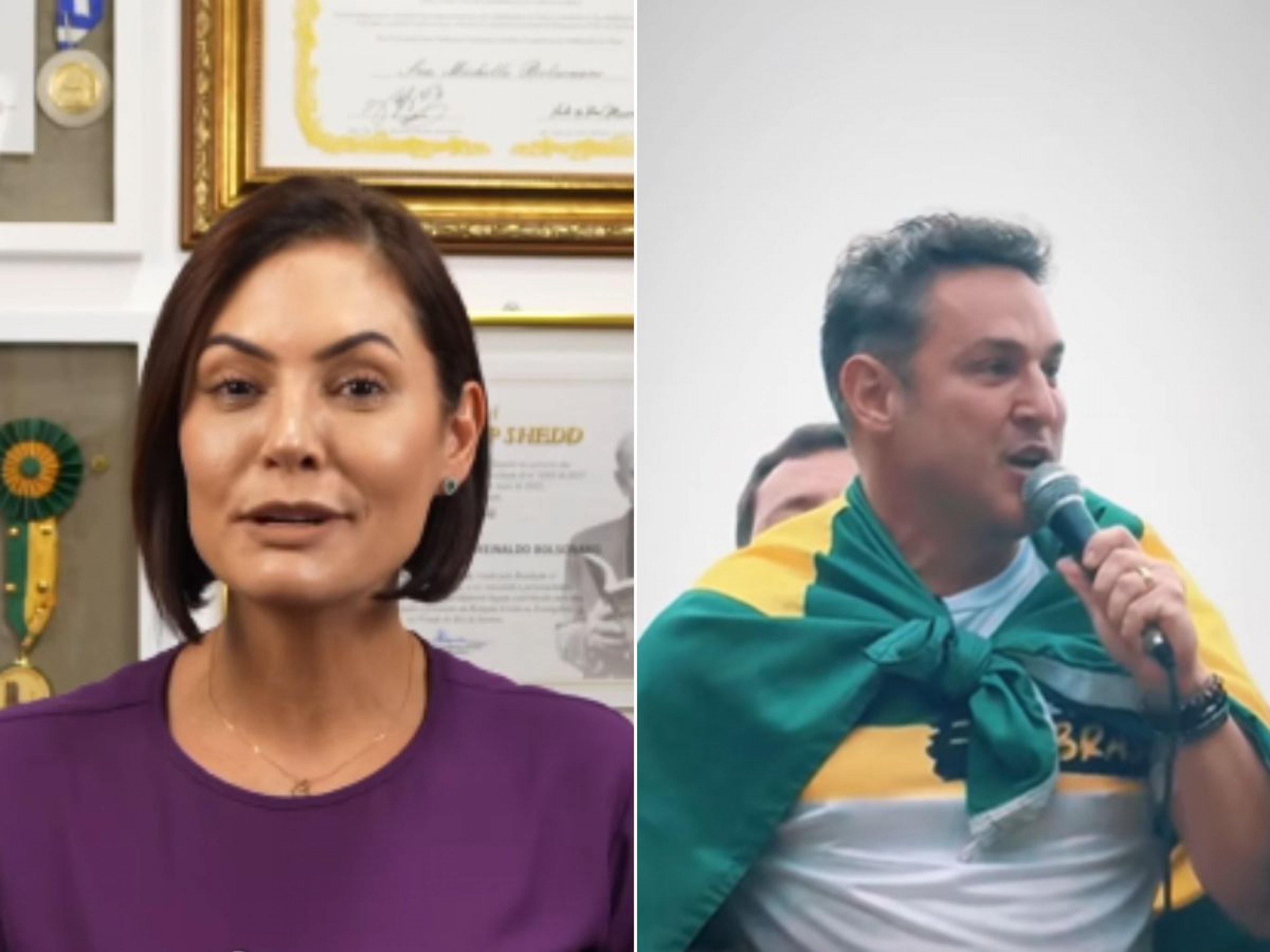 Michelle desmente Zucco e nega churrasco na casa de Bolsonaro, que está em prisão domiciliar