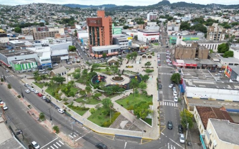 Praça General Freitas, no Centro de Sapucaia do Sul