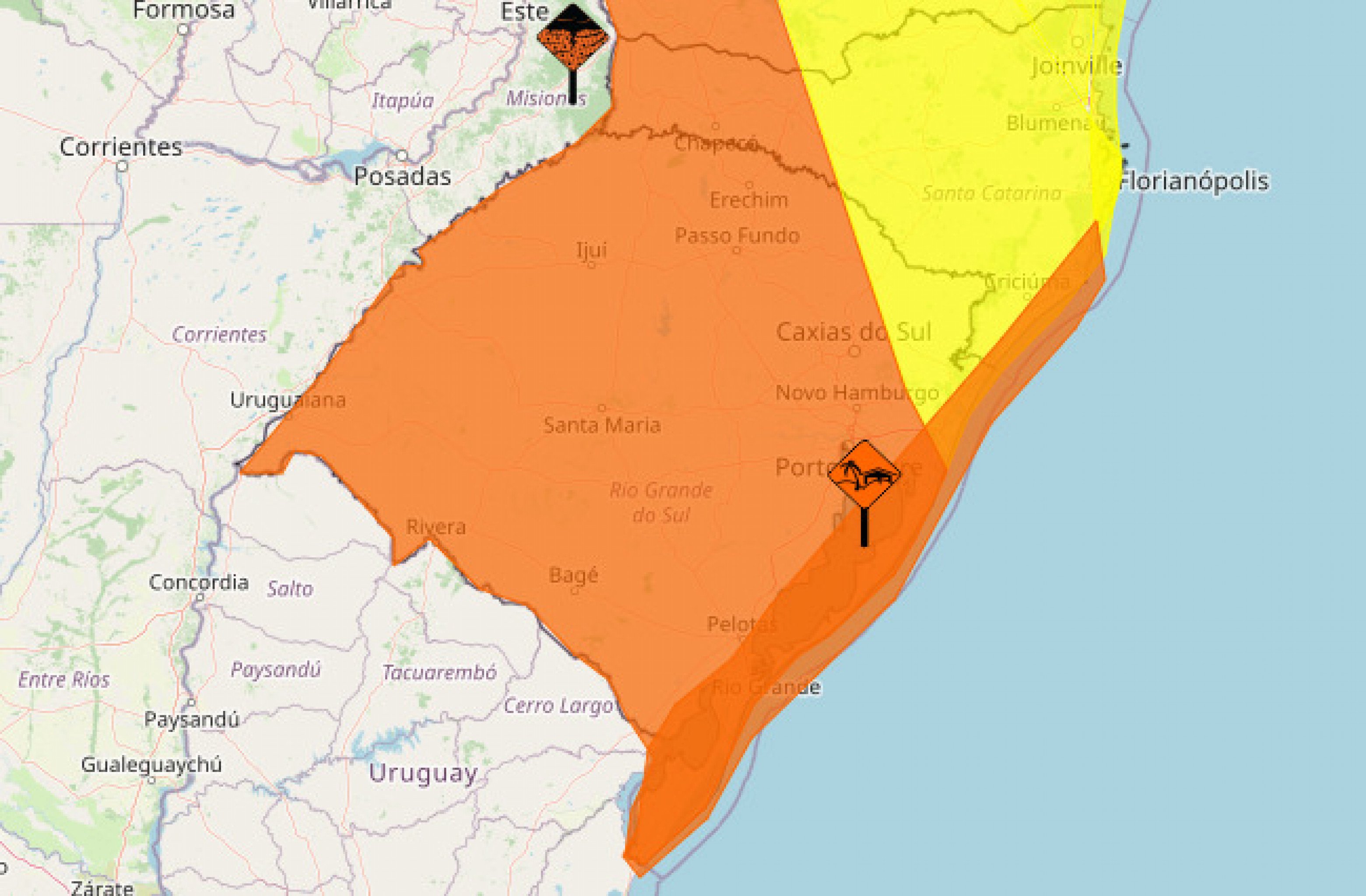 CICLONE: Inmet emite quatro alertas de tempestades e ventos fortes para o RS; confira