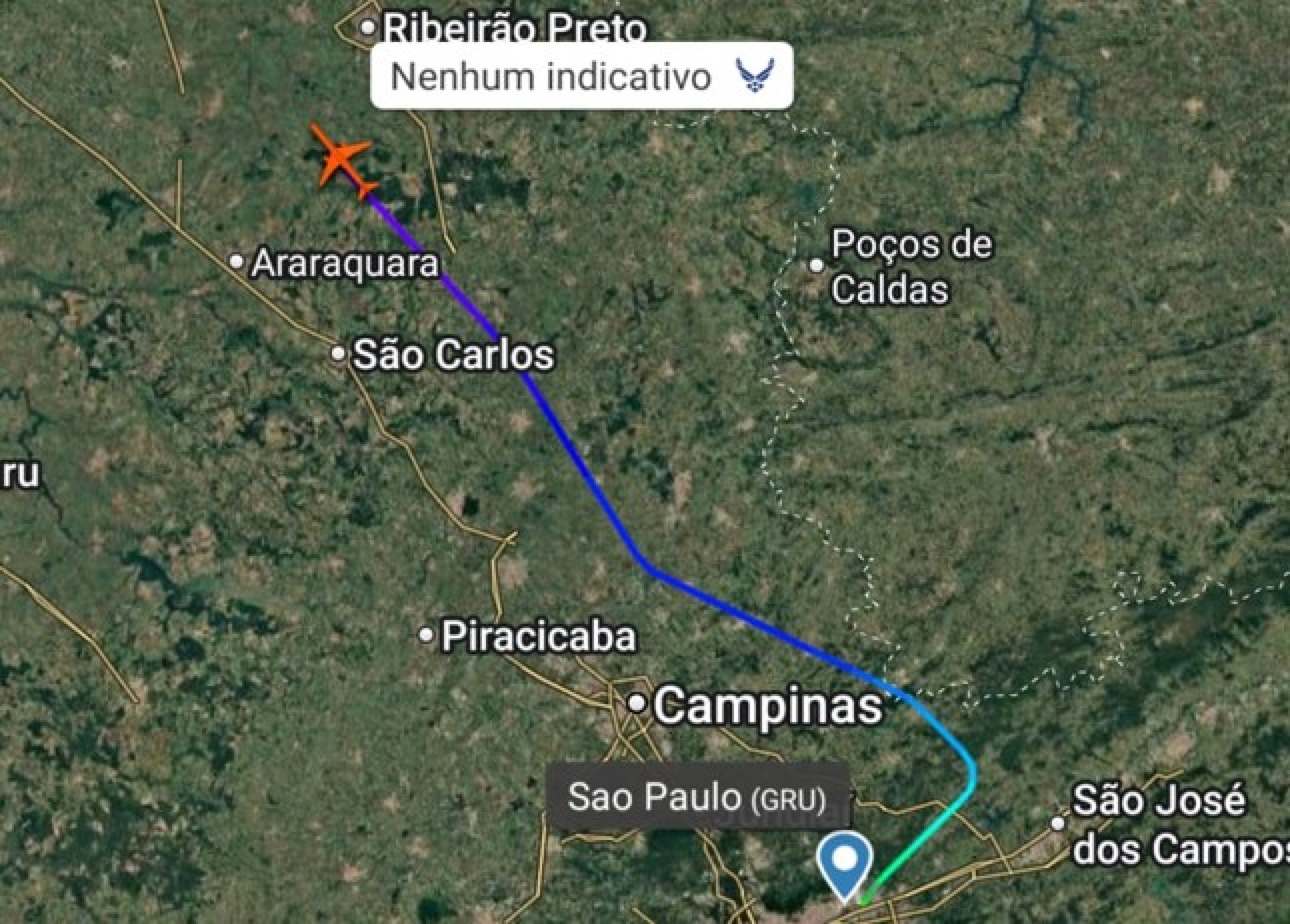 Avião especial dos EUA que gerou mistério no Brasil deixa o aeroporto de Guarulhos