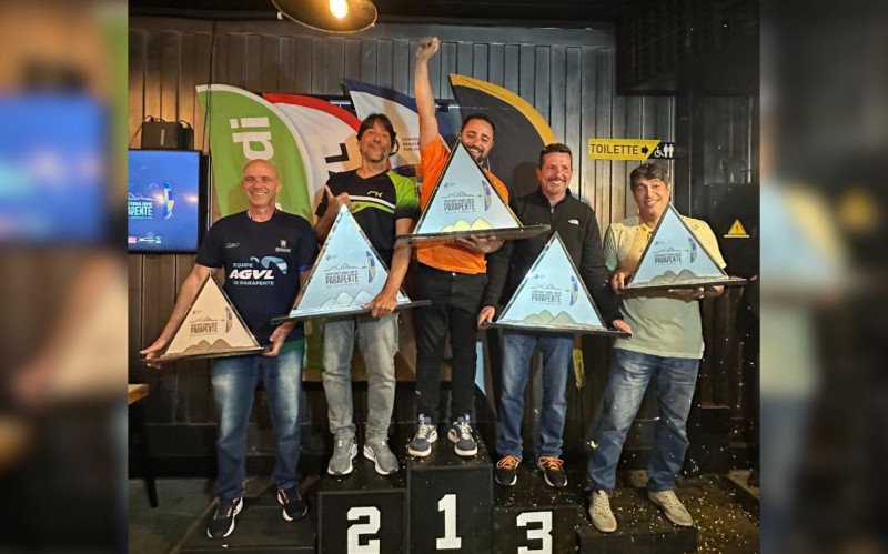 Luciano Horn (primeiro da esquerda) ficou com a 4ª colocação no ranking nacional na categoria Open | abc+