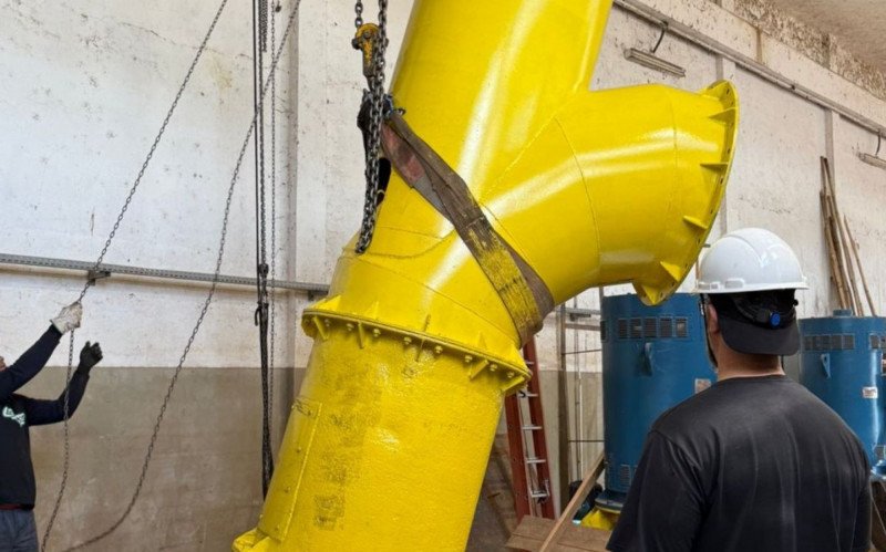 Novo equipamento foi instalado nesta semana no lugar de bomba que passará por manutenção preventiva