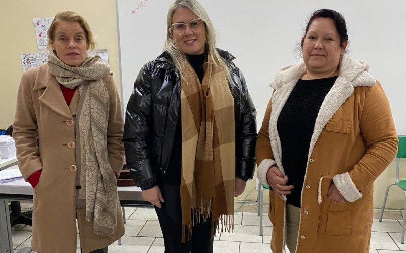 Conselheiras tutelares suplentes de Gramado, Elisete, Bruna e Kátia