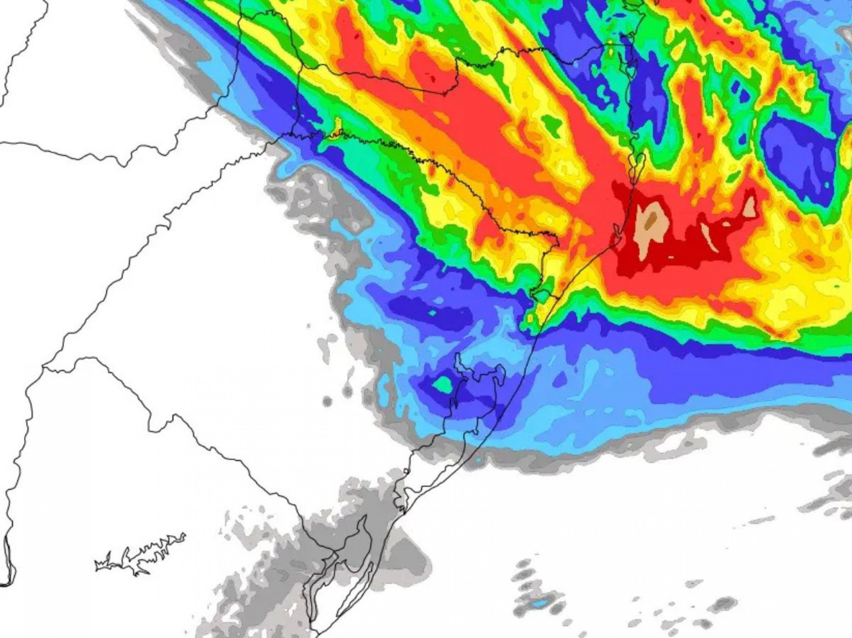 PREVISÃO DO TEMPO: Veja quais regiões do Rio Grande do Sul podem ter chuva com granizo nesta semana