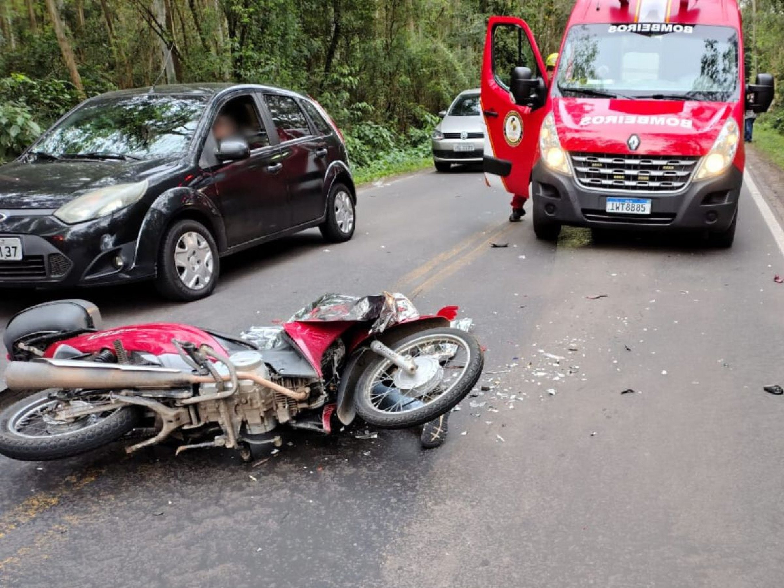Motociclista morre em acidente na RS-124