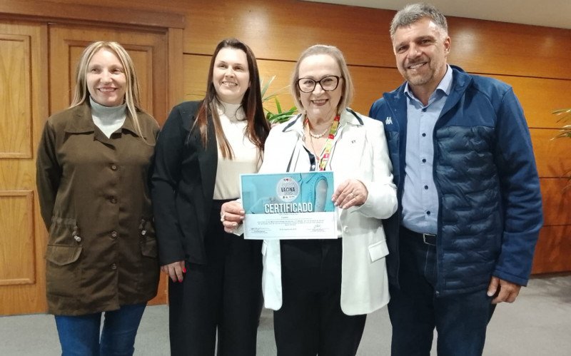 Canela é selo prata Amigo da Vacina 