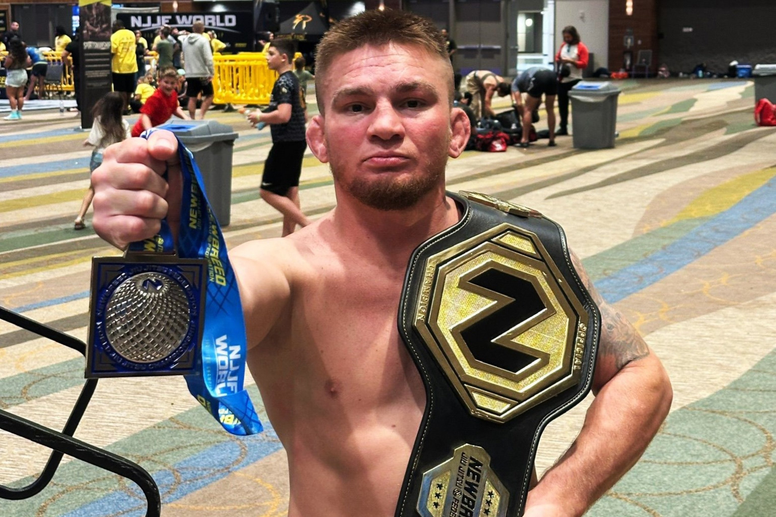Leopoldense Leandro "Foguinho" Soares conquista título mundial de grappling nos Estados Unidos