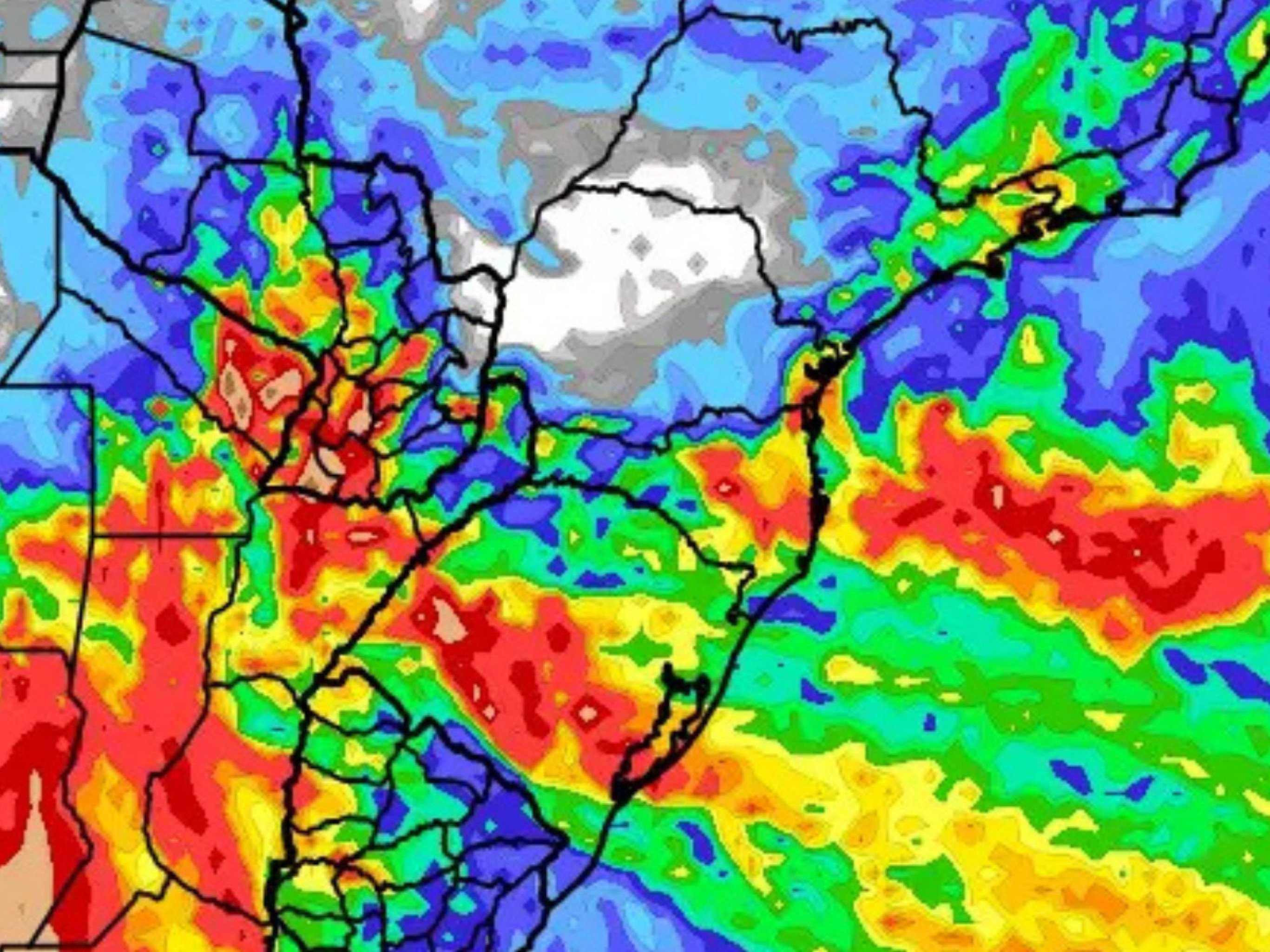 PREVISÃO DO TEMPO: Veja a projeção de chuva para os próximos 10 dias no RS