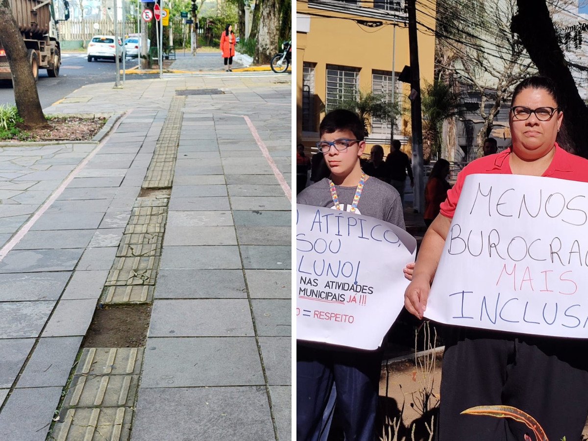 28ª Semana da Pessoa com Deficiência tem piso tátil danificado do entorno de prédios públicos e pedido por mais inclusão na educação