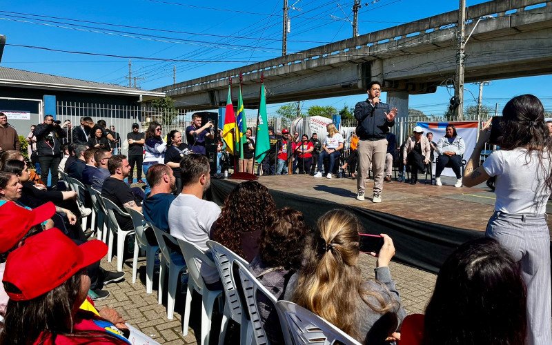 Secretário nacional de Periferias, Guilherme Simões participou da cerimônia