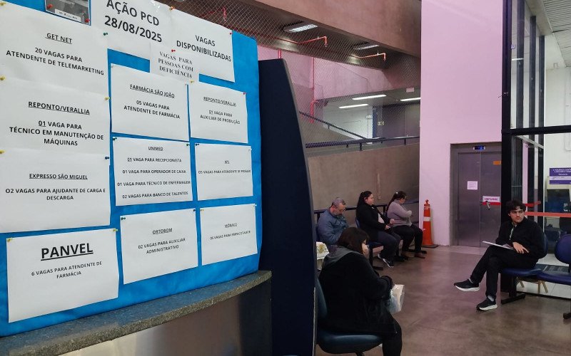  Pessoas com Deficiência (PCDs) buscam vagas para o mercado de trabalho em Novo Hamburgo na Agência FGTAS/Sine (Rua Tamandaré, 221 | abc+