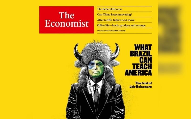 The Economist põe na capa Bolsonaro de Viking do Capitólio: "O que o Brasil pode ensinar aos EUA"