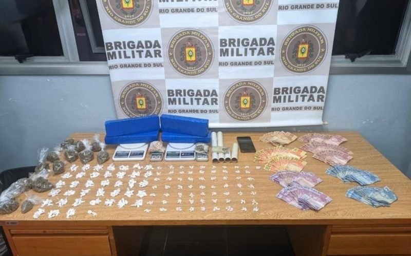 Brigada Militar prende homem por tráfico de drogas em Canoas