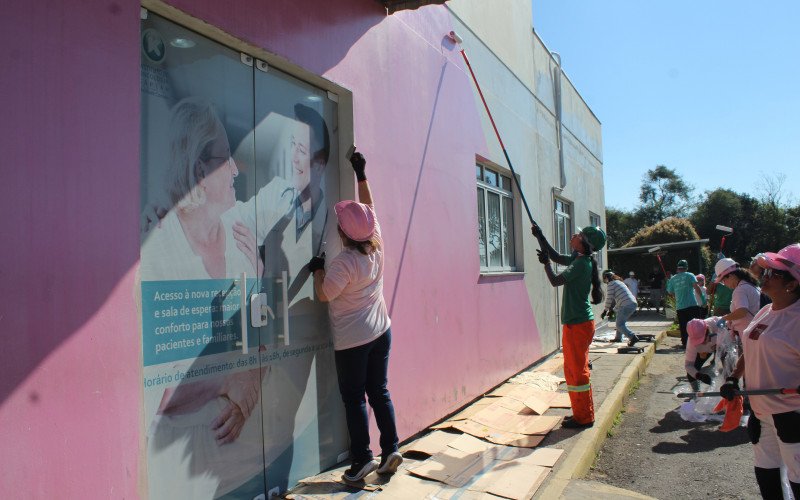 Prédio da Oncologia do HNSG recebe nova pintura nesta sexta-feira (29) | abc+
