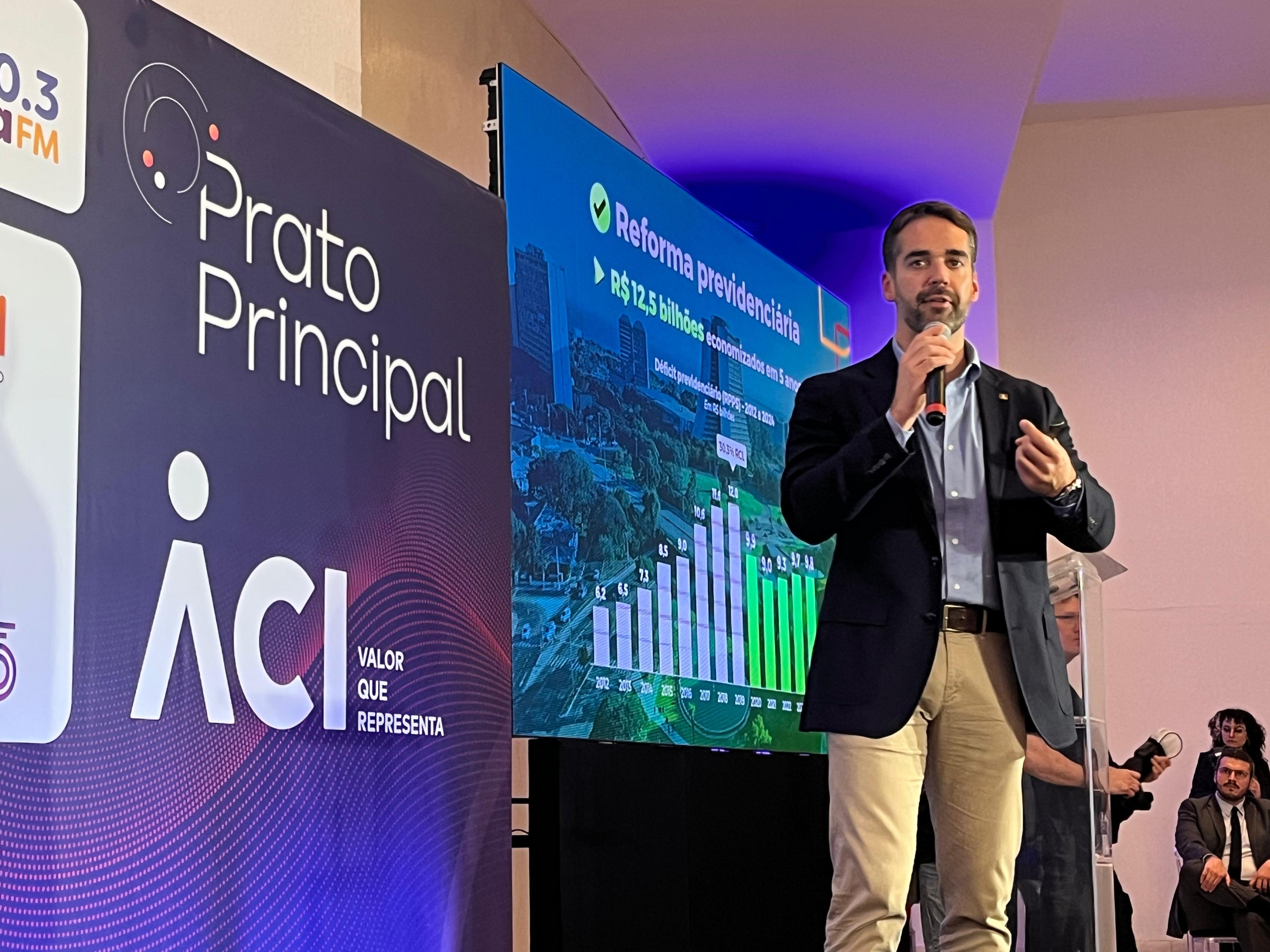 "Recuperamos a capacidade fiscal do Estado", destaca Leite durante evento em Novo Hamburgo