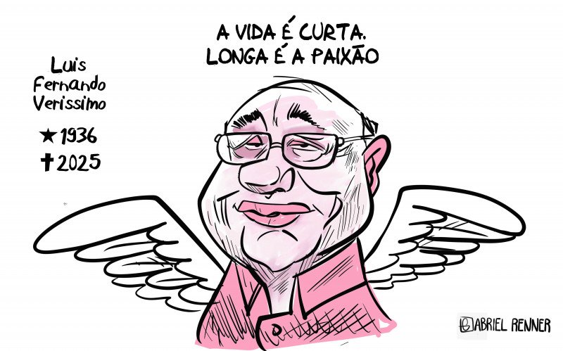 Chargista do Grupo Sinos homenageia Luis Fernando Veríssimo | abc+