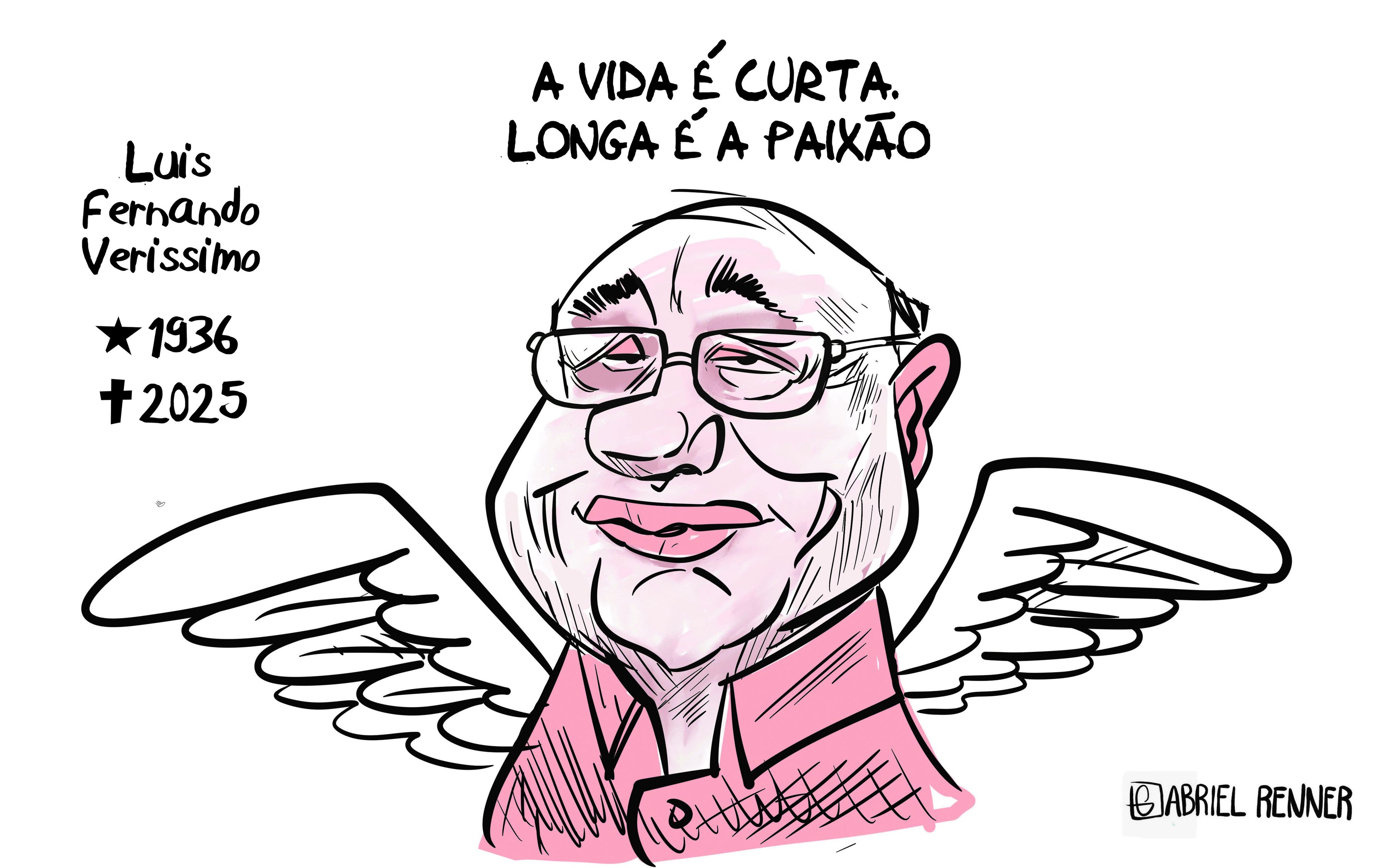 CHARGE: O adeus a Luis Fernando Veríssimo