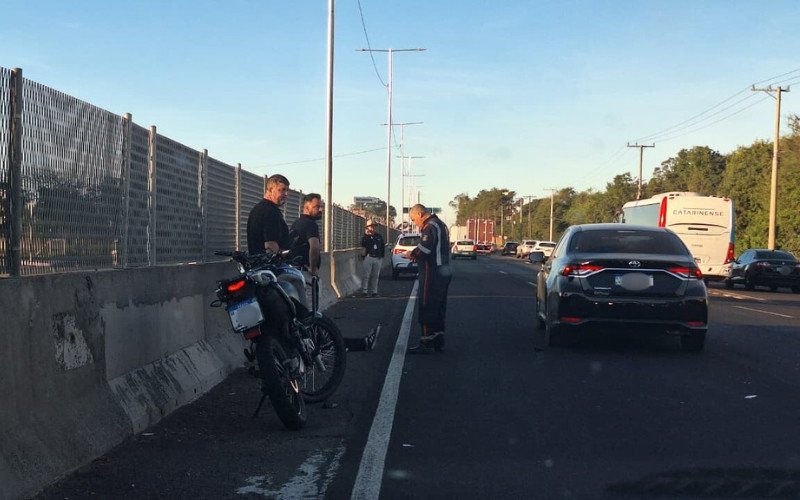 Motociclista ficou ferido em acidente com moto na BR-116 | abc+