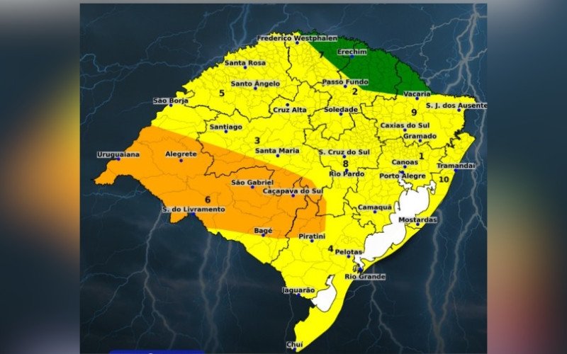 Chuvas com tempestades isoladas, raios, ventos e granizo devem atingir o RS nos próximos dias | abc+