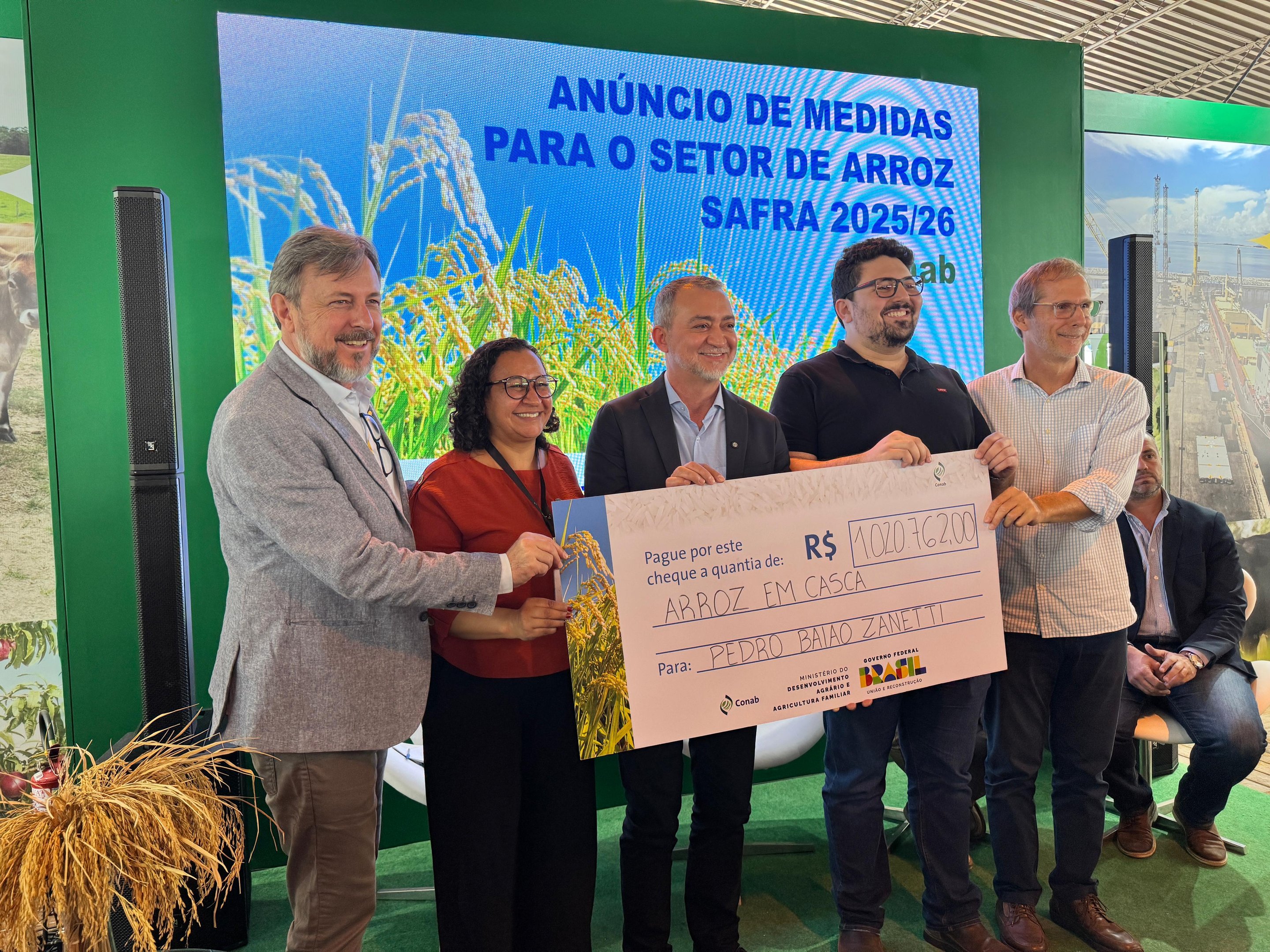 EXPOINTER: Produtores de arroz receberão apoio de R$ 300 milhões da Conab