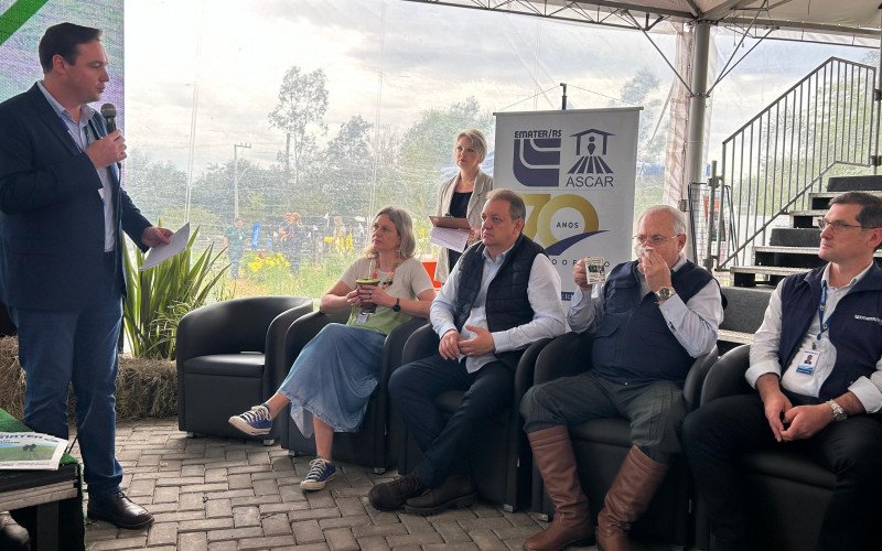 Presidente da Emater/RS falando das novidades e projetando a estimativa de safra de grãos | abc+
