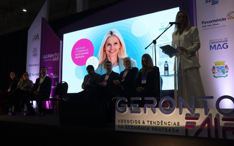 Roberta Pletsch, na abertura da Geronto Fair | abc+