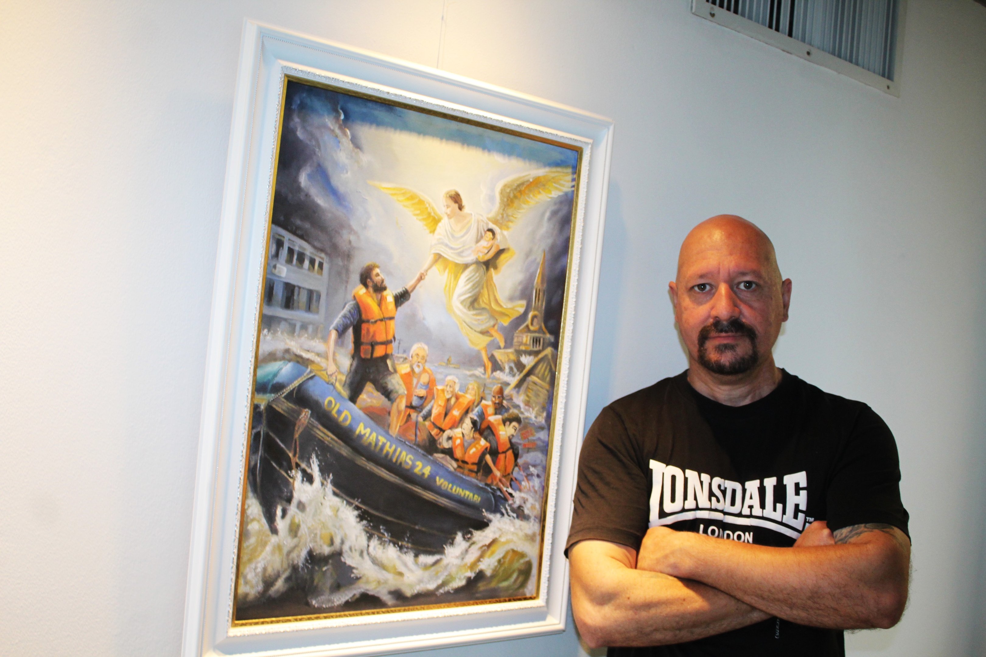Tragédia que marcou Canoas vista pela ponta dos pincéis de um artista plástico portoalegrense