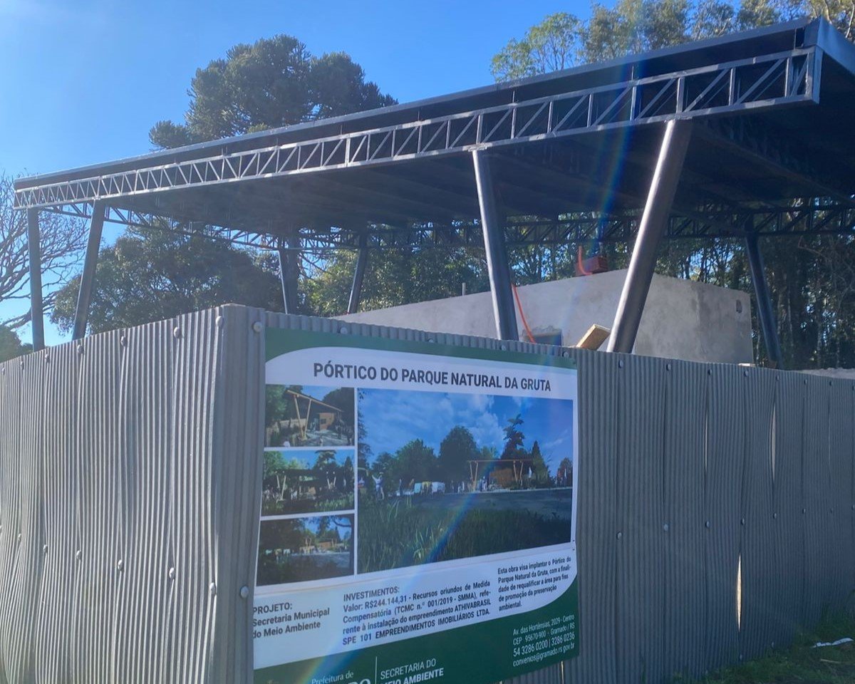 Parque Natural da Gruta receberá pórtico de acesso; veja reestruturação do local