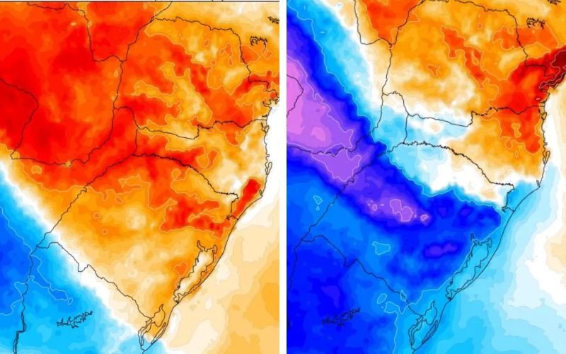 MASSA DE AR FRIO: Radical mudança de temperatura pode trazer mínima de 1°C ao RS