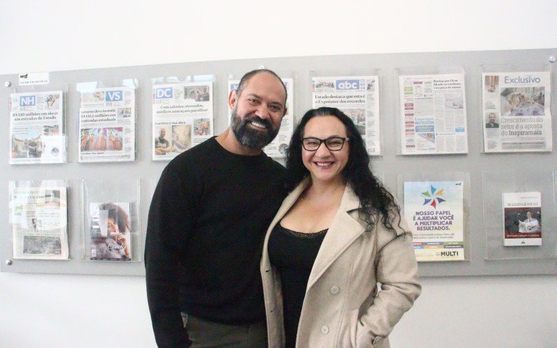 Joel e Cleci em visita ao Grupo Sinos | abc+