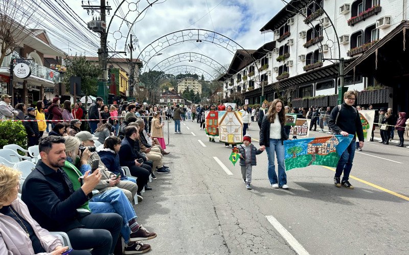 Desfile Cívico de 2025, que celebra o 7 de Setembro, homenageia os 70 anos de Gramado 