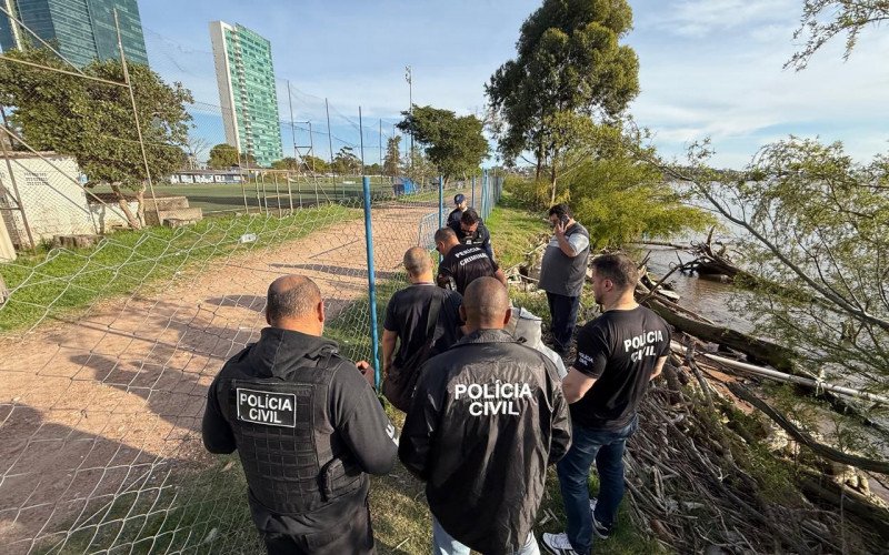 Perna foi encontrada na orla do Guaíba neste domingo | abc+