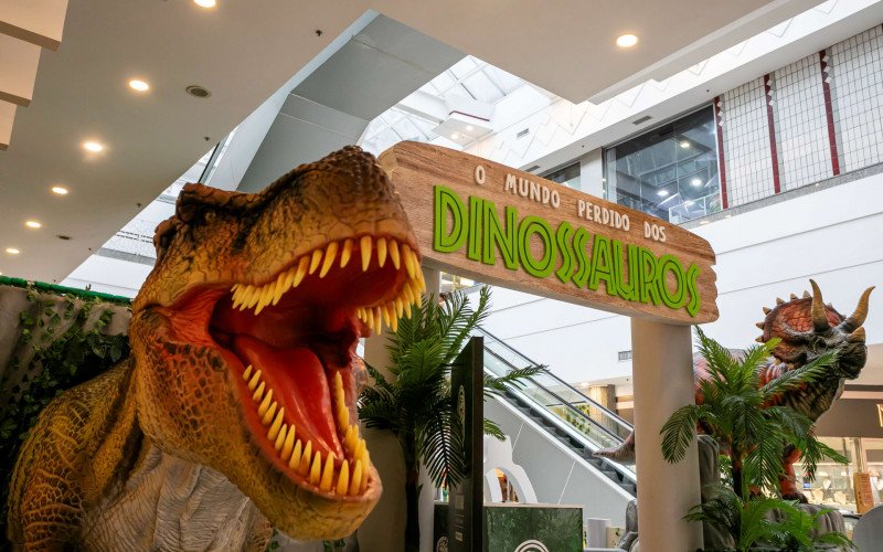 O Mundo Perdido dos Dinossauros fica um mês no Bourbon Shopping Novo Hamburgo | abc+