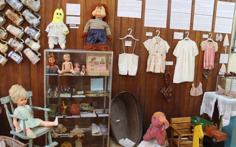 Exposição A Infância Ao Longo da História, no Museu Histórico de Nova Hartz.
