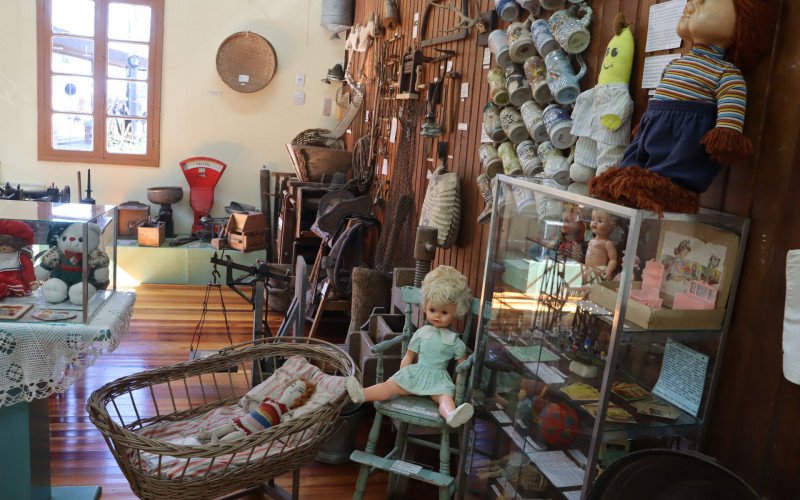Exposição A Infância Ao Longo da História, no Museu Histórico de Nova Hartz.