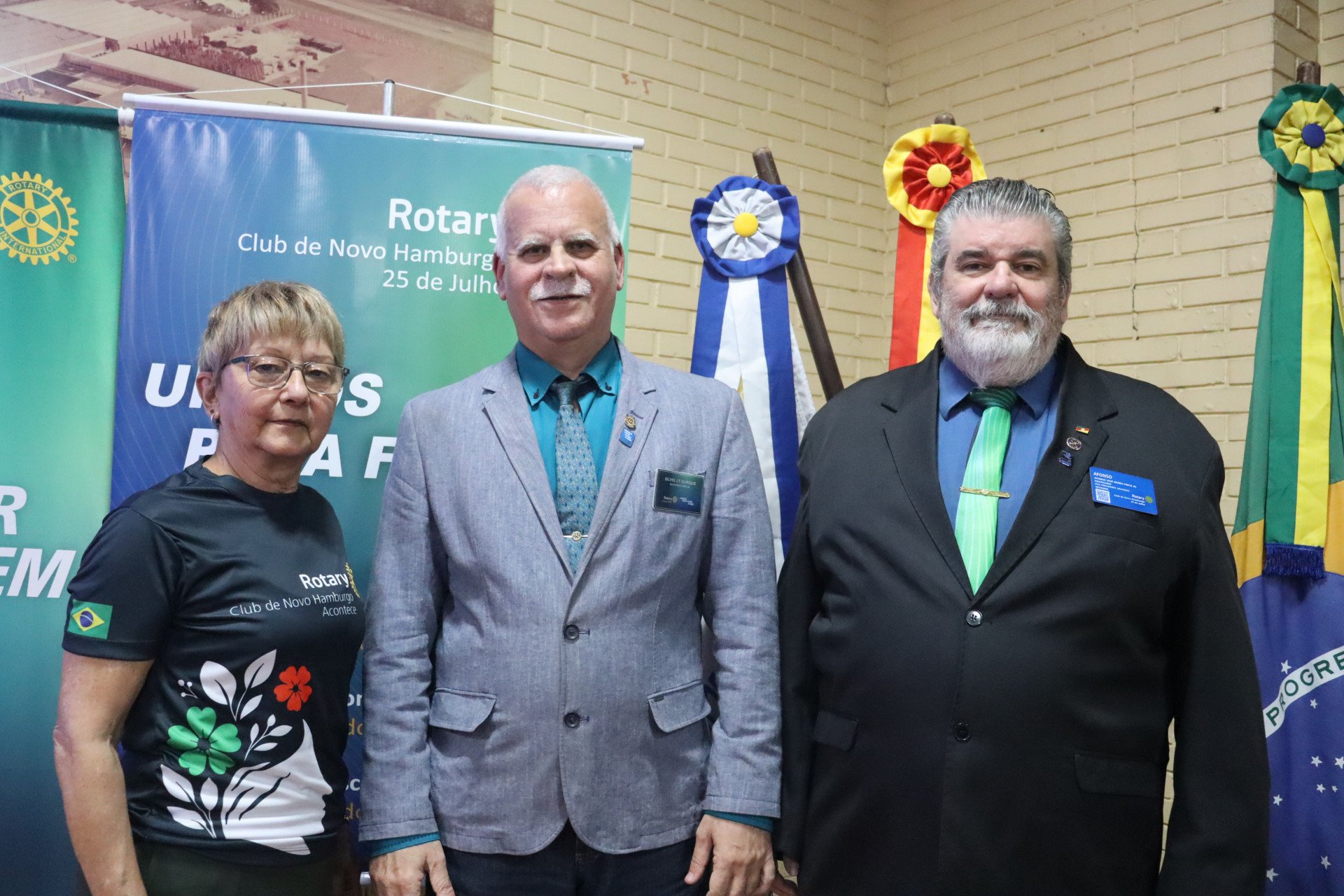 Clubes de Novo Hamburgo se reúnem com governador distrital do Rotary Club