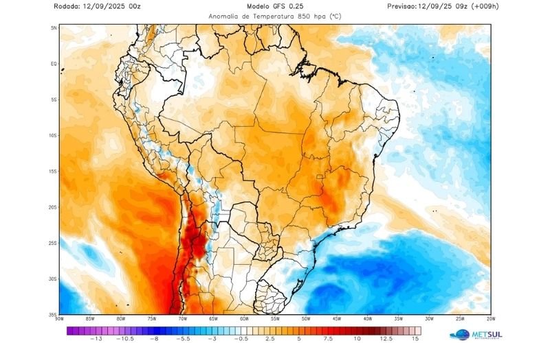 Brasil tem semana de extremos, com temperaturas abaixo de zero no RS e acima de 40°C no Centro
