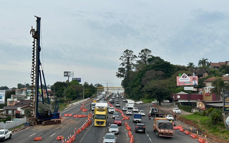 Novo normal da BR-116? Semana começa com congestionamento em ambos os sentidos após implantação de desvio para obra