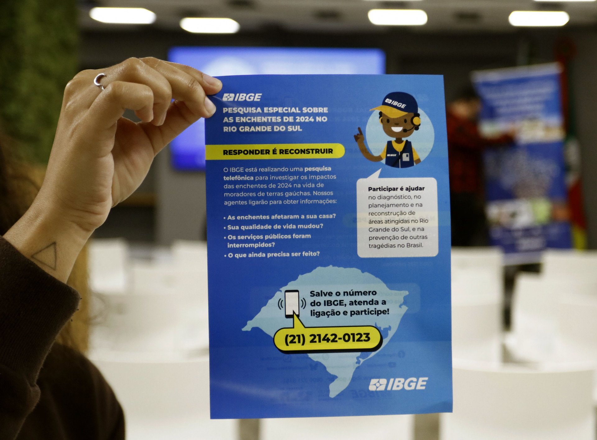 Pesquisa do IBGE vai ouvir os gaúchos e dimensionar os impactos da enchente de 2024