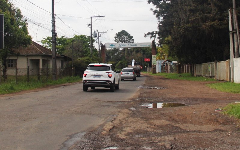 Chegada em Lomba Grande pela rua João Aloysio Algayer | abc+