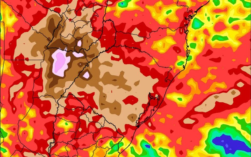 PREVISÃO DO TEMPO: Acumulado de chuva em regiões do RS pode chegar a 200 milímetros nos próximos dias