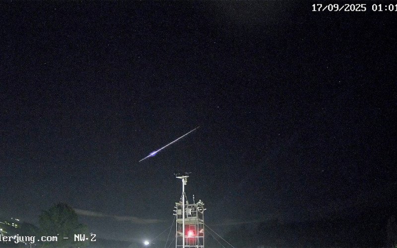 Registro de queda de meteoro Fireball nesta quarta-feira | abc+