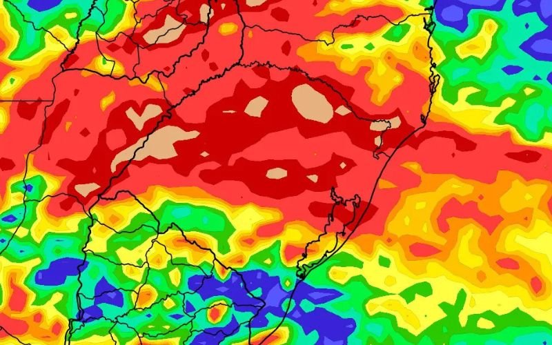 Chuva volumosa de até 200 mm em poucos dias; saiba qual área pode ser mais afetada