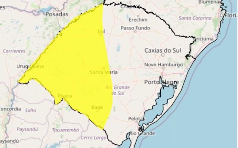 Inmet alerta para retorno da chuva ao RS nas próximas horas | abc+