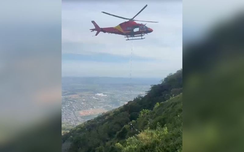 Resgate no Morro Ferrabraz, em Sapiranga | abc+