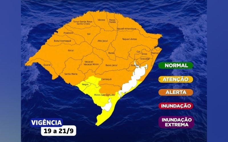 FRENTE FRIA: Fim de semana tem alerta para tempestades, granizo e rajadas de vento; confira a previsão do tempo dia a dia