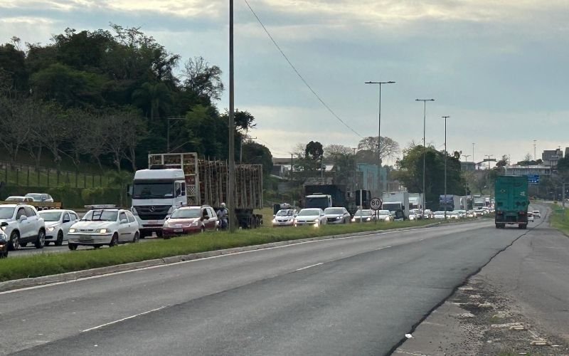 RS-239: Obras causam congestionamento em trecho da rodovia