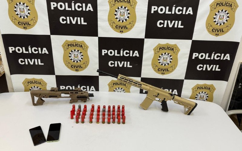 Fuzil usado em ataque a casa em Novo Hamburgo é apreendido e homem é preso